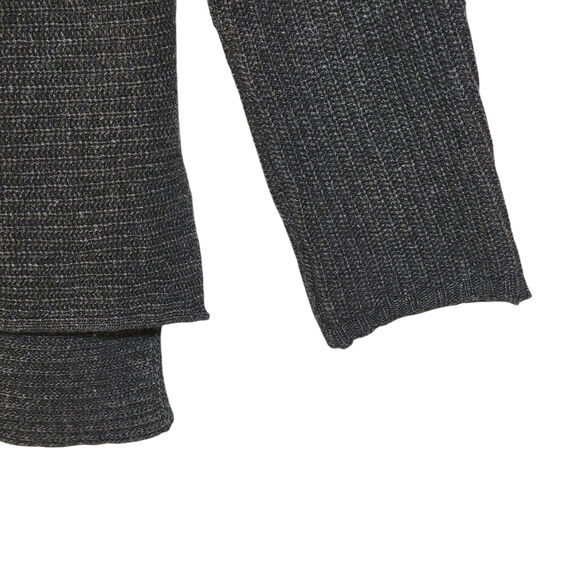 Bartolini Grey Rib Knit Wool Blend Sweater Mock Neck Long Sleeve Made in Italy M - Picture 5 of 11